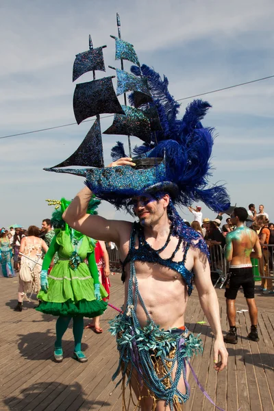 Meerjungfrauen-Parade auf der Coney Island — Stockfoto