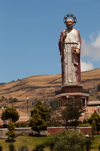 Monument à saint Pierre à Alausi, Équateur — Photo