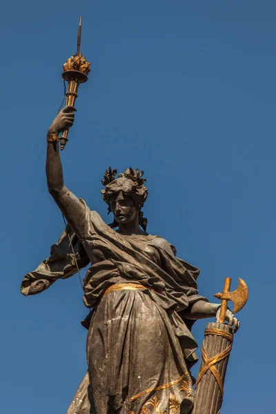 Monument to the independence heroes of August 10, 1809 in Quito, Ecuador