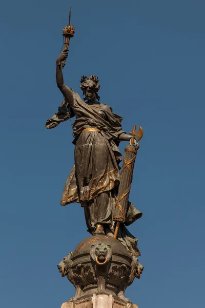 Monumento agli eroi dell'indipendenza del 10 agosto 1809 a Quito, Ecuador — Foto Stock