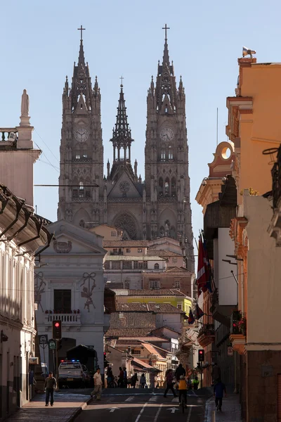 Basilica del Voto Nazionale a Quito, Ecuador — Foto Stock