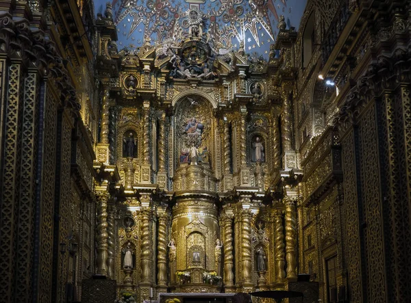 La Compania Church interior in Quito, Ecuador — Stock Photo, Image