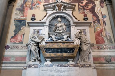 Galileo galilei's tomb Basilica of santa croce, florence.