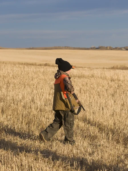 Boy out Hunting — Stock Photo, Image