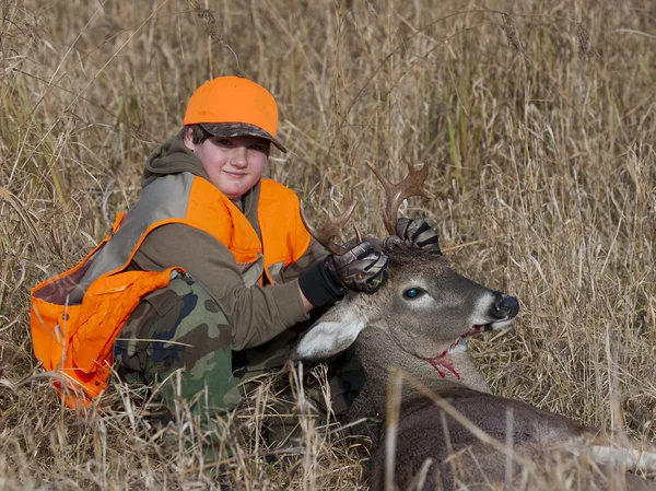 Ungdom der hunter — Stockfoto