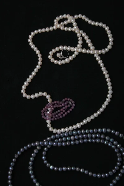 Bigiotteria donna gioielli perle — Foto Stock