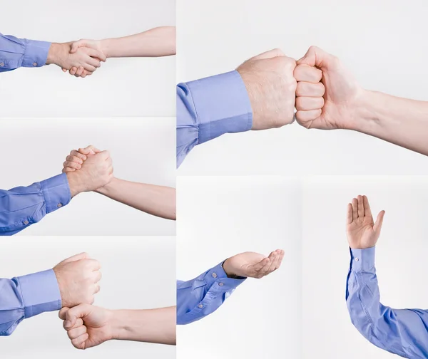 Handshake Set — Stockfoto