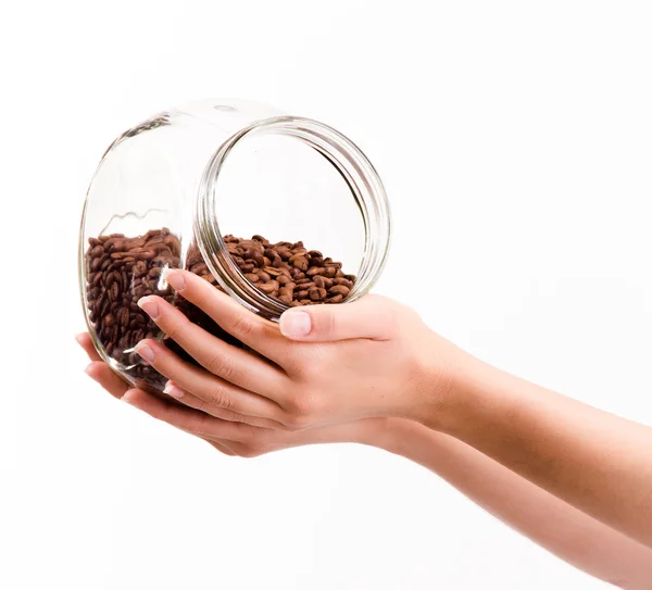 Jar with coffee — Stock Photo, Image