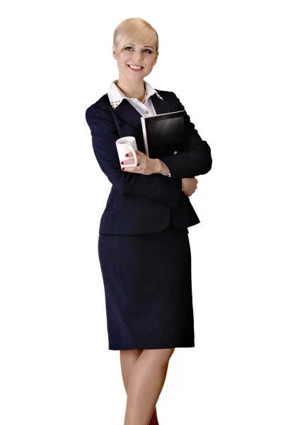 Girl in a business style — Stock Photo, Image