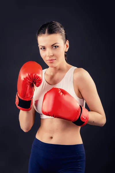 Boxeo de chica — Foto de Stock