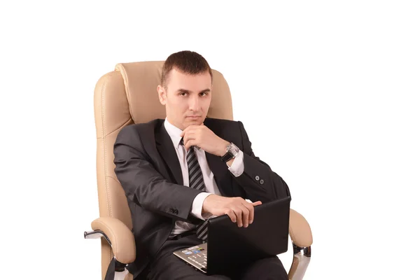 Mann auf dem Stuhl — Stockfoto