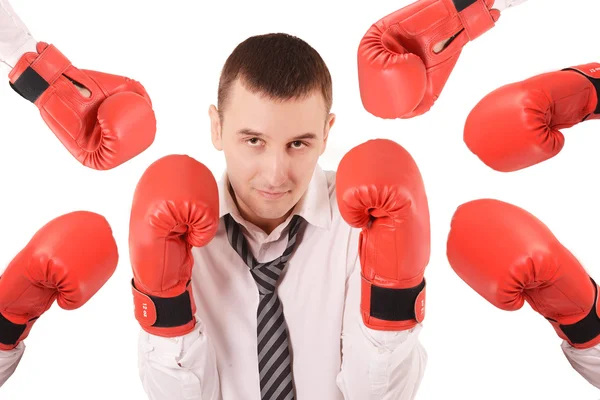 Joven dedicado al boxeo — Foto de Stock