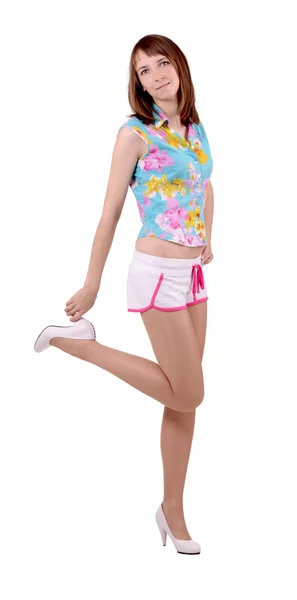 Menina em roupas de verão — Fotografia de Stock