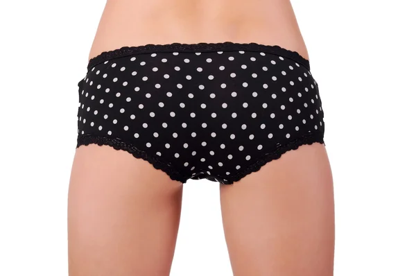 Black shorts with white polka dots — Stock Photo, Image