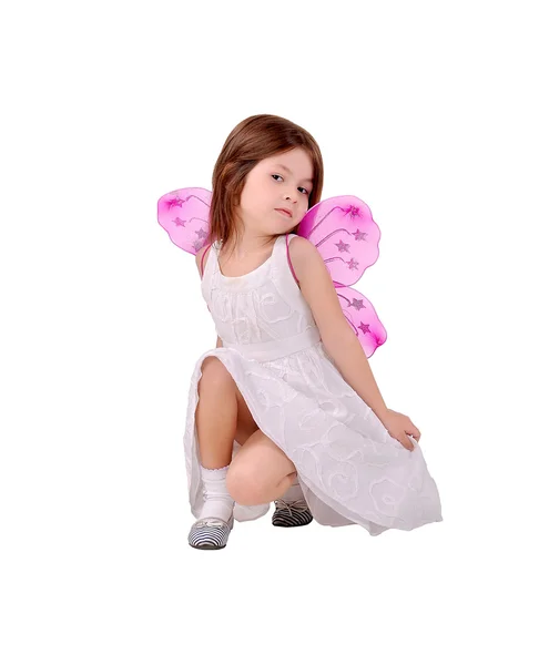 Girl dressed as fairies — Stock Photo, Image