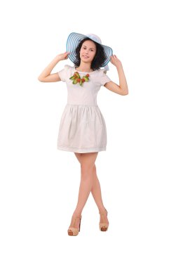 boncuk salatalık ve domates ile kız