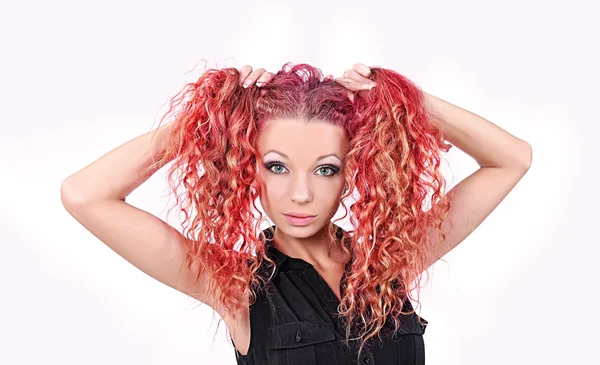 Chica con el pelo rojo — Foto de Stock