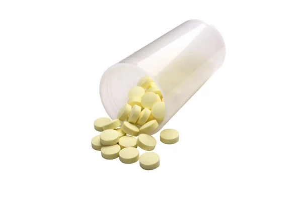 Yellow tablets — Stock Photo, Image