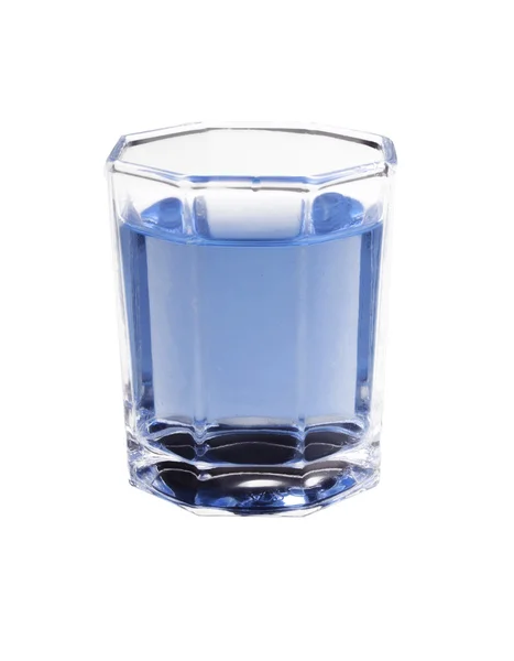 Bebida azul en vaso — Foto de Stock