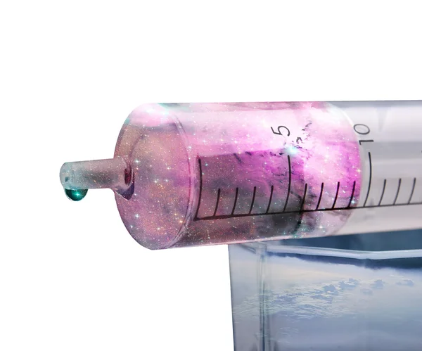 Syringe with magic potion Stock Picture