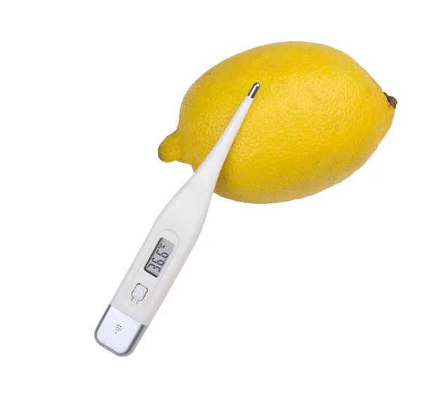 レモンと温度計 — ストック写真