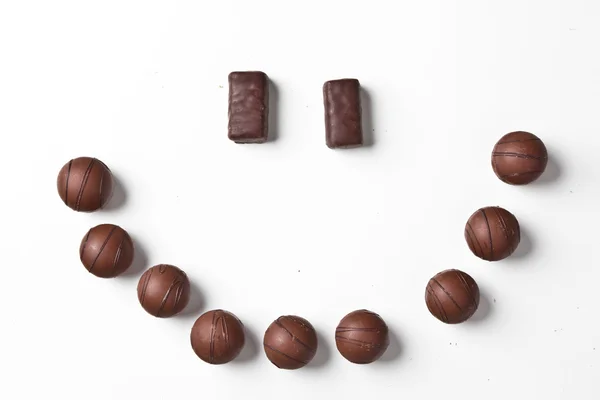 Leende av choklad — Stockfoto