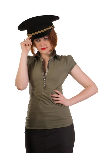 Ragazza militante — Foto Stock