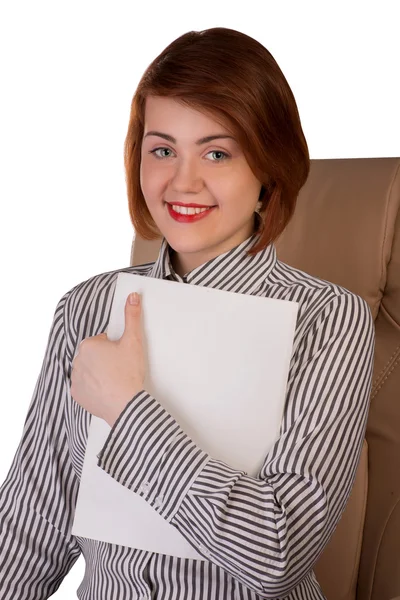 Secretary girl — Stock Photo, Image