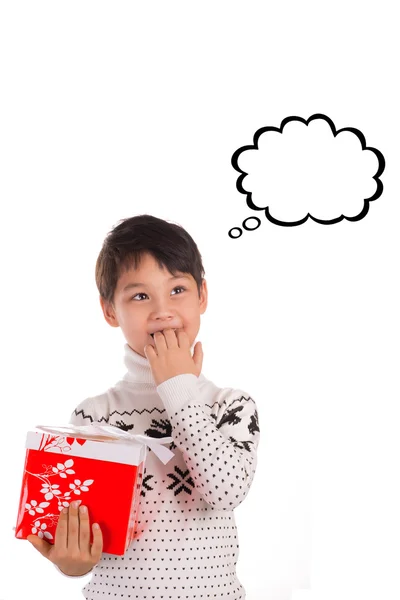 Christmas expectation, Thought bubbles — Stock Photo, Image