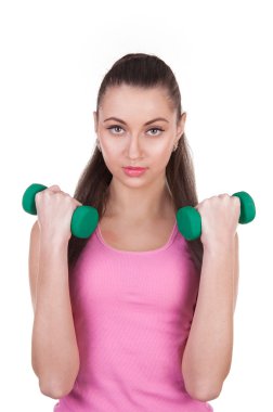 fitness kadın halter kaldırma