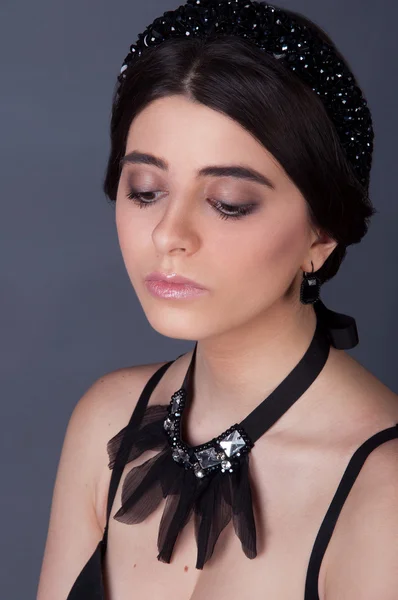 Meisje model in accessoires — Stockfoto