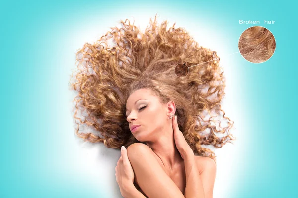 Damaged hair Stock Image