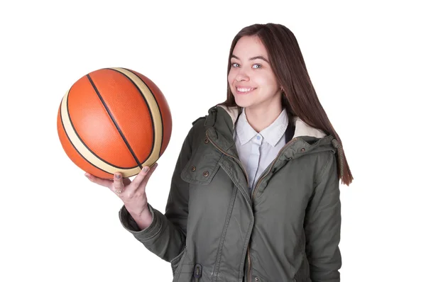 Teenage basketspelare — Stockfoto