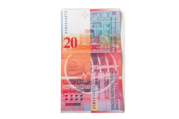 Swiss franc rekeningen — Stockfoto