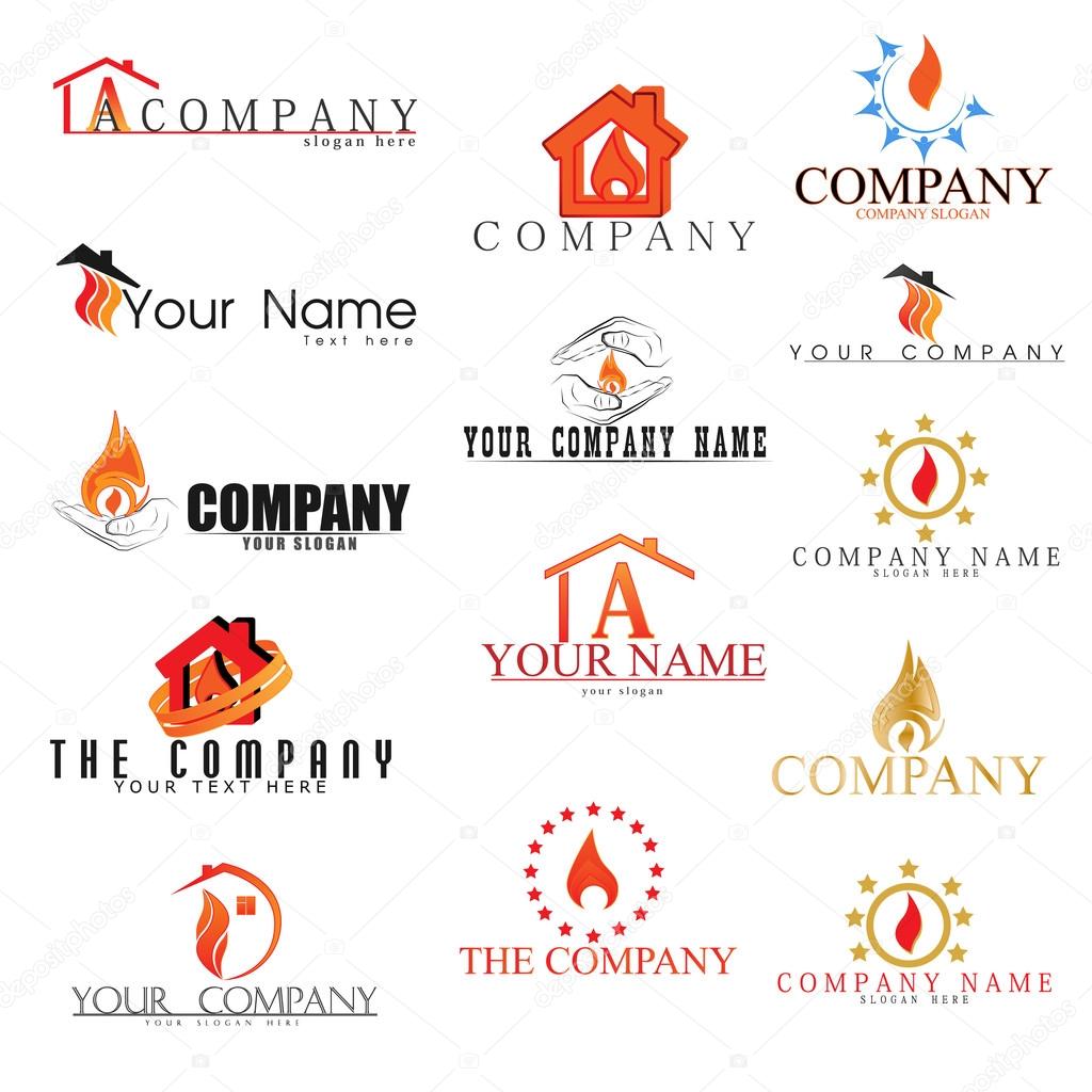 Collection of fire logos