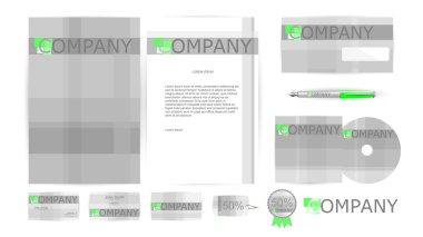 Corporate Identity Templates in Vector clipart
