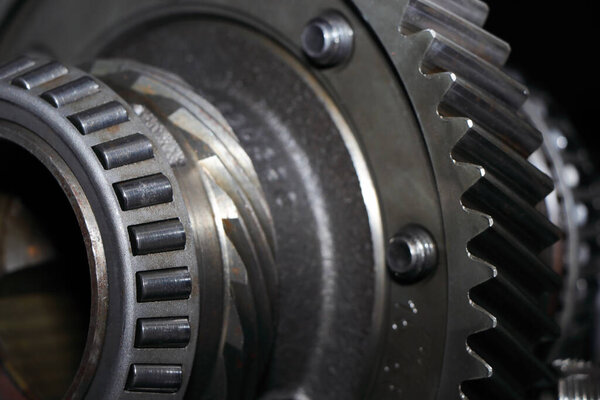 Реферат крупным планом компонента сборки трансмиссии двигателя