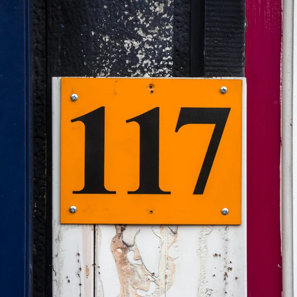 Ev numarası 117 — Stok fotoğraf
