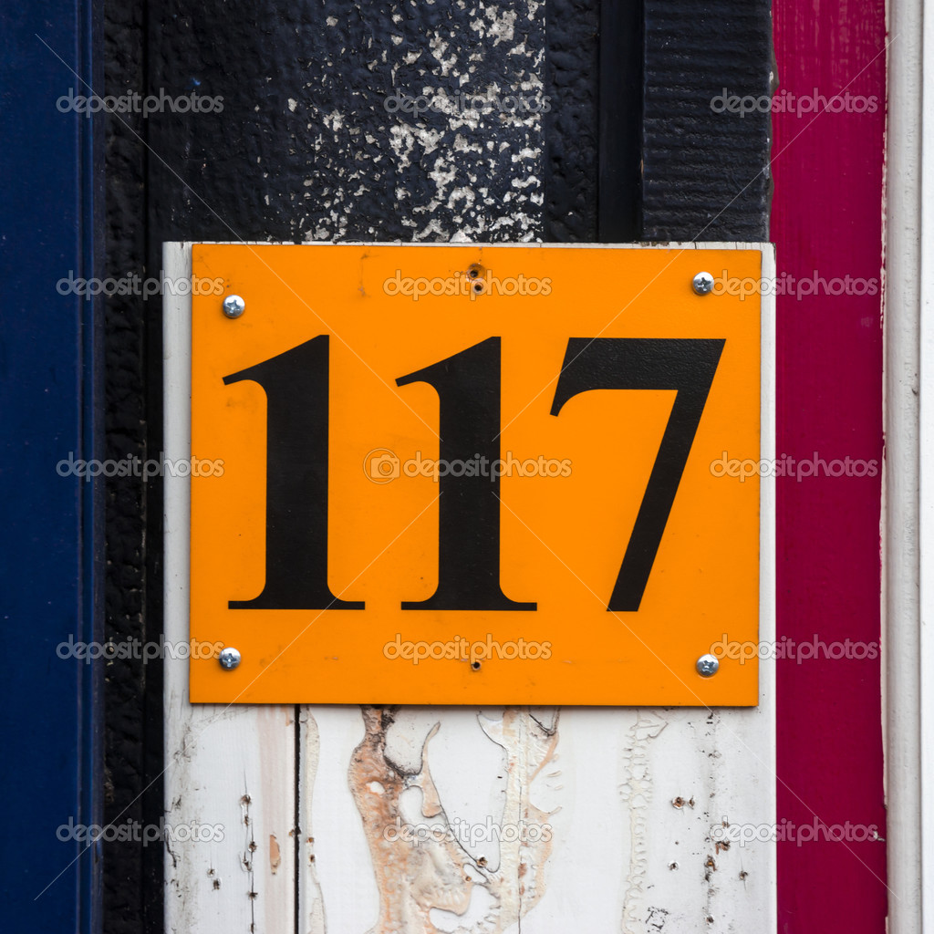House number 117 — Stock Photo