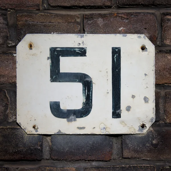 House number 51 — Stock Photo, Image