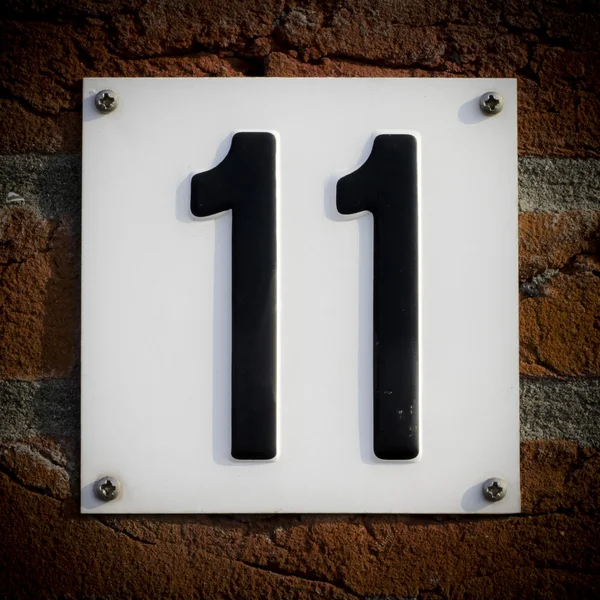 House number 11 — Stock Photo, Image