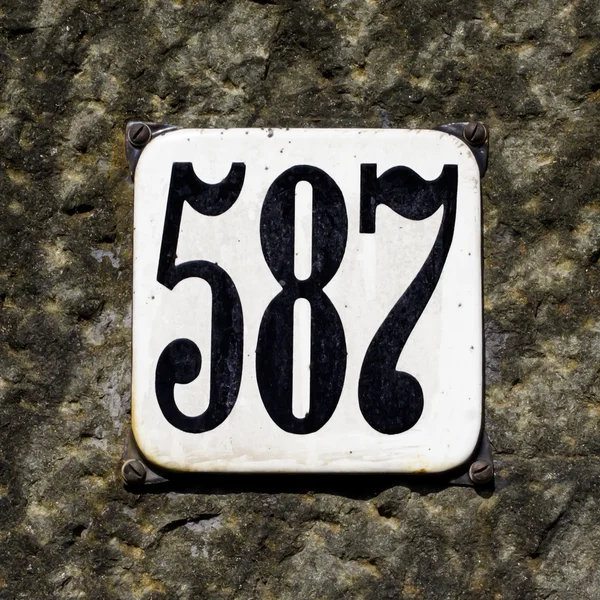 House number 587 — Stock Photo, Image