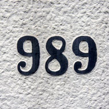 huisnummer 989ev numarası 989