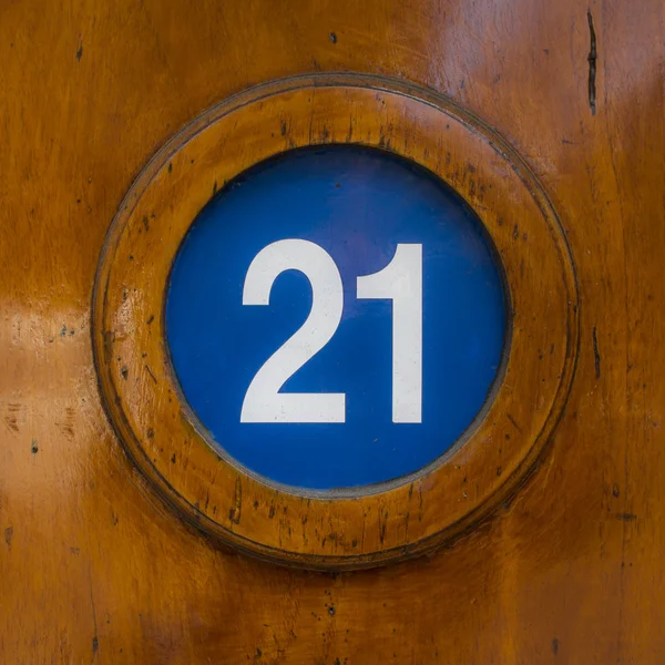 House number 21 — Stock Photo, Image