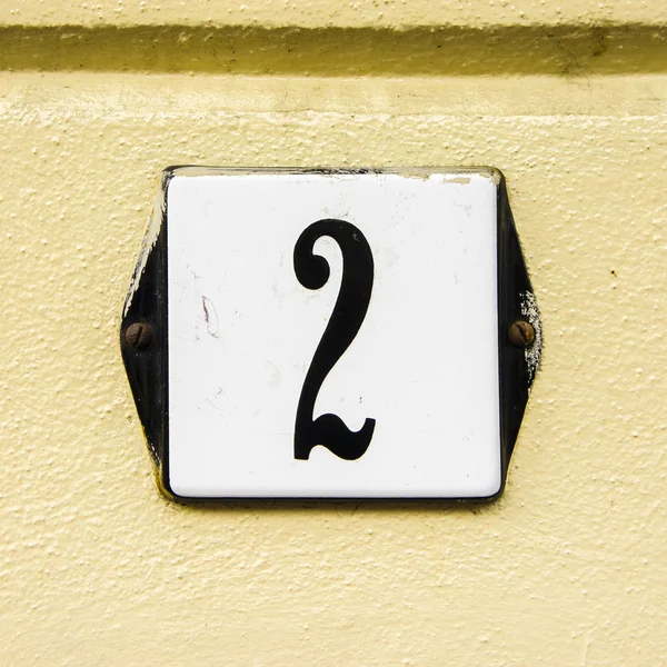 House number 2 — Stock Photo, Image