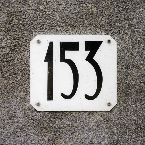 House number 153 — Stock Photo, Image