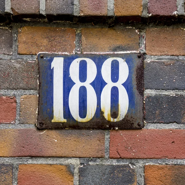 Ev numarası 188 — Stok fotoğraf