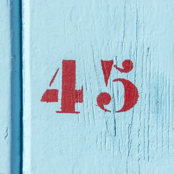 Número 45 — Fotografia de Stock