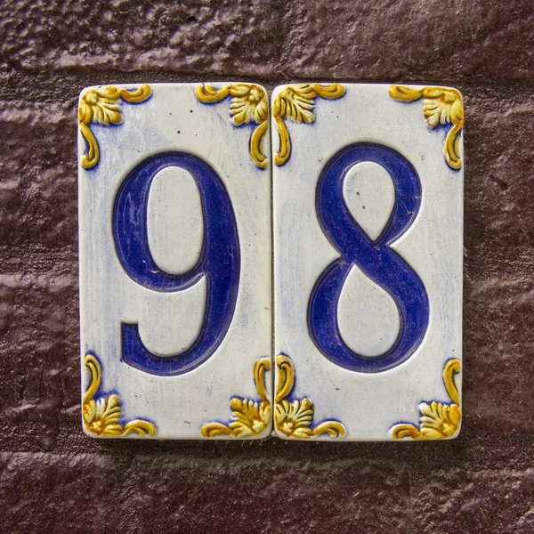 Número 98 — Fotografia de Stock