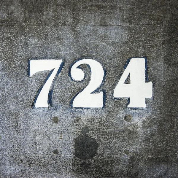 Nummer 724 – stockfoto